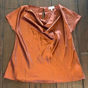 Boheme Copper Satin Blouse